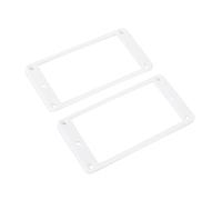 Banworks Anelli Humbucker in plastica obliqua superiore curva inferiore humbucker pickup cover 3,5 x 6 mm per chitarra elettrica Les Paul LP Style confezione da 2 JT/SYQG-19 bianco