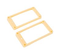Banworks Anelli Humbucker in plastica obliqua superiore curva inferiore humbucker pickup cover 7,5 x 10 mm per chitarra elettrica Les Paul LP Style confezione da 2 JT/SYQG-20 crema