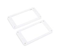Banworks Anelli Humbucker in plastica obliqui con fondo piatto per pickup humbucker, 7 x 8,5 mm, per chitarre elettriche Les Paul LP, confezione da 2, colore: bianco