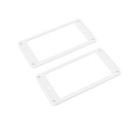 Banworks Anelli Humbucker in plastica piatti per pickup humbucker, 4 x 4 mm, per chitarre elettriche Les Paul LP, confezione da 2 JT/SYQG-18, bianco