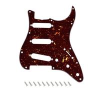 Banworks Battipenna '62 Strat SSS 1960-1963 con tacca per truss rod, piastra antigraffio a 4 strati a 11 fori ST per AVRI, Vintage I, Vintage II e USA Original Fender Stratocaster JT/HB-42 marrone