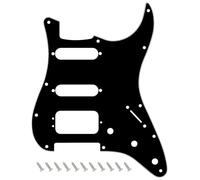 Banworks Battipenna a 11 fori HSS Stratocaster con 3 fori per viti, angolo rotondo, montaggio ST SSH, piastra antigraffio per USA/Mexican Fender Lonestar/Deluxe/Professional I Series Stratocaster JT
