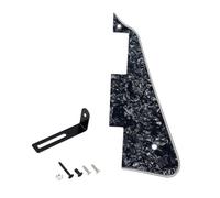 Banworks Battipenna a 4 strati Les Paul con staffa in acciaio inox LP Battipenna Scratch Plate 2 fori per chitarra elettrica Epiphone EPI Les Paul LP JT/HBTZ-02 nero perla