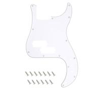 Banworks Battipenna di precisione per basso a 3 strati, 13 fori, per basso PB in stile moderno USA/messicano Fender Precision Bass JT/HB-10, bianco