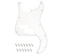 Banworks Battipenna di precisione per basso a 3 strati, 13 fori, per basso PB in stile moderno USA/messicano Fender Precision Bass JT/HB-10, bianco vintage
