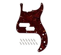 Banworks Battipenna di precisione per basso a 5 corde con tacca per truss rod 4 strati 13 fori P Bass PB piastra antigraffio per USA/messicano stile moderno Fender Precision Bass JT/HB-37 marrone