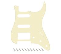 Banworks Battipenna HSS Stratocaster a 1 strato per chitarra elettrica a 11 fori, per Fender Stratocaster Stratocaster ST JT/HB-02 in stile moderno USA/messicano, crema