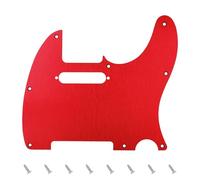 Banworks - Battipenna in alluminio CNC da 1,5 mm di spessore, a 1 strato, a 8 fori, per chitarra elettrica Telecaster, con bordo dritto, adatto a Fender USA/MESSICO Ultra Tele Standard Telecaster TL