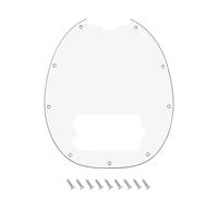 Banworks Battipenna per basso a 9 fori con tacca truss rod 3 strati 3-String Bass Scratch Plate per Music Man StingRay Bass JT/HB-41 bianco