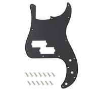 Banworks Battipenna per basso di precisione, 1 strato, 13 fori, per basso PB, per Fender Precision Bass JT/HB-10 in stile moderno USA/messicano, nero opaco