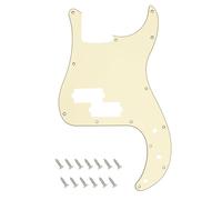 Banworks Battipenna per basso di precisione, 3 strati, 13 fori, per basso PB, per basso Fender Precision Bass JT/HB-10 in stile moderno USA/messicano, crema