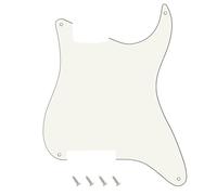 Banworks Battipenna per chitarra fai da te a 3 strati e 4 fori, per chitarre elettriche Fender Stratocaster Strat ST Style JT/HB-12, bianco vintage