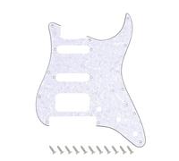 Banworks Battipenna Strat HSS con 2 viti ad angolo rotondo aperto Humbucker Cutout e FR Bridge Cutout, piastra antigraffio a 4 strati a 11 fori per Fender Stratocaster statunitense/messicana Strat ST