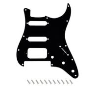 Banworks Battipenna Strat HSS con 2 viti ad angolo rotondo aperto Humbucker Cutout e FR Bridge Cutout, piastra antigraffio a 3 strati a 11 fori per Fender Stratocaster statunitense/messicana ST JT/HB