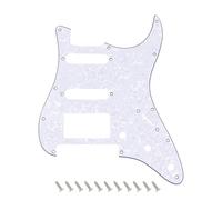 Banworks Battipenna Strat HSS con ritaglio ponte FR, angolo quadrato Humbucker, adatto per humbucker coperti e aperti, piastra antigraffio ST a 4 strati a 11 fori per Fender Stratocaster JT/HB-47 USA