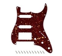 Banworks Battipenna Strat HSS con ritaglio ponte FR, angolo quadrato Humbucker, adatto per Humbucker coperto e aperto, piastra antigraffio ST a 4 strati a 11 fori per USA/Mex Fender Strat JT/HB-47