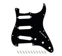 Banworks Battipenna vintage '64-'65 Strat SSS con tacca per truss rod, piastra antigraffio a 3 strati a 11 fori per AVRI, Vintage I, Vintage II e Fender Strat originale americana JT/HB-43, nero