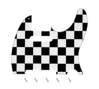 Banworks Battipenna vintage a 5 fori per chitarra elettrica a 1 strato, piastra antigraffio per Fender standard Tele Telecaster JT/HB-18 a scacchiera USA/messicana in stile vintage