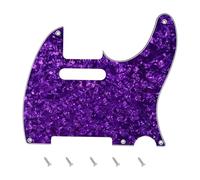 Banworks Battipenna vintage a 5 fori per chitarra elettrica a 4 strati, piastra antigraffio per Fender standard Tele Telecaster JT/HB-18 in stile vintage USA/messicano, viola perla