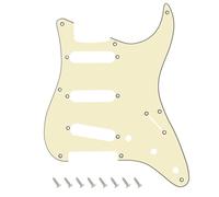 Banworks Battipenna vintage ST SSS a 8 fori anni '50 a 3 strati per chitarra Squier Classic Vibe SQ CV 50s Reissue Vintage Strat Style chitarra elettrica JT/HB-15 crema