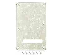 Banworks Chitarra Elettrica 4 Strati Piastra Posteriore 6 Fori Tremolo Copertura per USA/Mexican Standard Strat ST JT/HGB-01 Vintage BiancoPearl