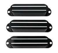 Banworks Copri pickup per chitarra elettrica Dual-Coil Hot Rail Copri pickup Mini Humbucker Telaio per chitarre Strat Confezione da 3 JT/SYQG-05 Nero