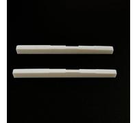 Banworks Dadi compensati per chitarra acustica a 6 corde, raggio superiore R400, in vero osso di bestiame, scanalati, per chitarra folk/classica, 99,1 cm, confezione da 2, colore bianco