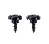 Banworks Fermacorde per chitarra vintage 52 'Tele Round Slotted String Retainer 50's F String Trees Guide di fissaggio per Fender Telecaster Tele TL chitarre elettriche Confezione da 2 JT/YXK-07 nero