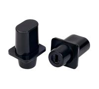 Banworks Guitars 3-Way Toggle Switch Tip Imperial 4,9mm Pickup Selector Switch Caps Oval Switch Knob Tip Caps per chitarre Telecaster Tele USA Fender Confezione da 2 JT/DWQM-01 Nero con testa ovale
