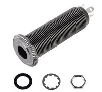 Banworks Jack di uscita mono da 6,35 mm (1/4") a cilindro a cilindro a cilindro con presa jack di ingresso compatibile con pickup attivi come pickup EMG JT/CK-04 Gun Black