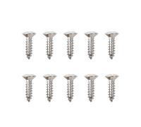 Banworks JT/CKLS-01 - Set di 10 viti a testa svasata a croce per chitarra elettrica, in acciaio inox, 3/8", per chitarre elettriche Gibson Les Pauls LP SG ES