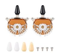 Banworks JT/DWQ-07 - Set di 2 interruttori a leva per pickup, con 6 punte, per Fender / Squier Stratocaster Strat ST Telecaster Tele Style