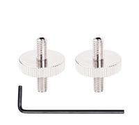 Banworks JT/QQDWZ-01 - Set di 2 paletti e ruote per chitarra Epiphone Les Paul SG ES Style ABR-1, filettatura 4 mm, altezza 20 mm, in nichel