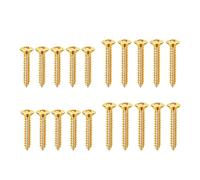 Banworks JT/WKLS-01 - Set di 20 viti a testa svasata con filettatura metrica da 2,5 x 15 mm e 2,5 x 18 mm, per chitarra elettrica Humbucker, per EPI Les Paul LP SG, confezione da 20 pezzi, colore: oro