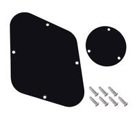 Banworks Les Paul Control - Piastra posteriore a 1 strato e interruttore a levetta, con bordo smussato arrotondato, compatibile con chitarre elettriche Epiphone Les Paul JT/HGB-05, colore nero