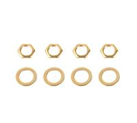 Banworks Madreviti e rondelle per jack di ingresso e uscita per chitarra M9 da 9 mm Metric Thread