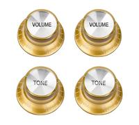 Banworks Manopole di controllo per chitarra anni '60 Manopole Imperiali a 24 scanalature Manopole da 6 mm 2 toni 2 volumi Manopole in alluminio per velocità massima per Gibson Les Paul SG JT/XN-09