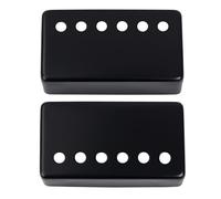 Banworks Metal Humbucker Covers Copri pickup per chitarra elettrica 52mm (2-3/64 pollici) Copri pickup humbucker al ponte per chitarra elettrica Confezione da 2 JT/SYQG-03 Nero
