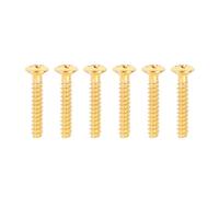 Banworks Metric JT/DXQLS-03 - Set di 6 viti di regolazione dell'altezza per pickup per chitarra elettrica, 3,5 x 22 mm, M3,5 x 22 mm, confezione da 6, colore: oro