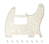 Banworks Pickguard elettrico per chitarra 4 strati 8 fori HS/HH American TL | Copri-pickup per chitarra elettrica per Fender Modern Style Standard Tele Telecaster JT/HB-04 Vintage White Pearl