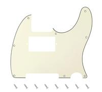 Banworks Pickguard per chitarra elettrica 3-Ply 8-Hole HS/HH American TL | Copri-pickup per chitarra elettrica per Fender Modern Style Standard Tele Telecaster JT/HB-04 Ivory