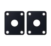Banworks Plastic Guitar Jack Plate Rettangolare Jackplates Cover per Epiphone EPI LP Les Paul Chitarre Elettriche Confezione da 2 JT/CKDP-01 Nero