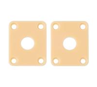 Banworks Plastic Guitar Jack Plate Rettangolare Jackplates Cover per Epiphone EPI LP Les Paul Chitarre Elettriche Confezione da 2 JT/CKDP-01 Crema