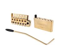 Banworks Ponte tremolo, 6 punti, spazio per corde da 52,5 mm, con braccio tremolo da 5 mm e blocco in ottone massiccio per chitarre elettriche PRS Fender/Squier Stratocaster Strat ST Style JT/QQXT-03