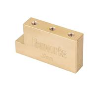 Banworks Ponte tremolo per chitarra, in ottone, 32 mm di altezza, a forma di L, in ottone massiccio, per Floyd Rose FR con bloccaggio del tremolo JT/QQDZ-01