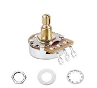 Banworks Potenziometri conici lineari in ottone con filettatura B1MΩ M8 per chitarre di dimensioni standard, 18 scanalature, asta corta (lunghezza 15 mm), per Epiphone Les Paul LP/SG Squier Strat/Tele