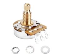 Banworks Potenziometri conici lineari in ottone con filettatura B1MΩ M8 per chitarre di dimensioni standard, 18 scanalature, 18 mm di lunghezza, per Epiphone Les Paul LP/SG Squier Strat/Tele, 1 pezzo