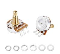 Banworks Potenziometri conici lineari in ottone con filettatura B1MΩ M8 per chitarre elettriche a 18 scanalature metriche (lunghezza 18 mm), per Epiphone Les Paul LP/SG Squier Strat/Tele, 2 pezzi JT