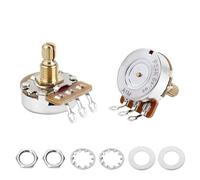 Banworks Potenziometri in ottone A1MΩ M8 per chitarre elettriche di dimensioni standard, metriche a 18 scanalature, albero corto (lunghezza 15 mm), potenziometri conici audio per Epiphone Les Paul LP