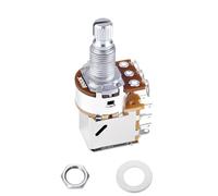 Banworks Potenziometri per chitarra in alluminio B500K M8 Push Pull Dimensioni metriche 18-Spline Split Long Shaft (lunghezza 18 mm) Potenziometri conici lineari per Squier, Epiphone, Ibanez, ESP